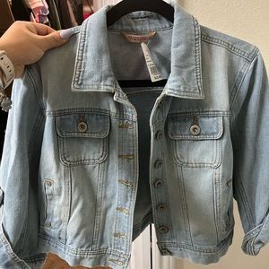 Denim light wash jacket